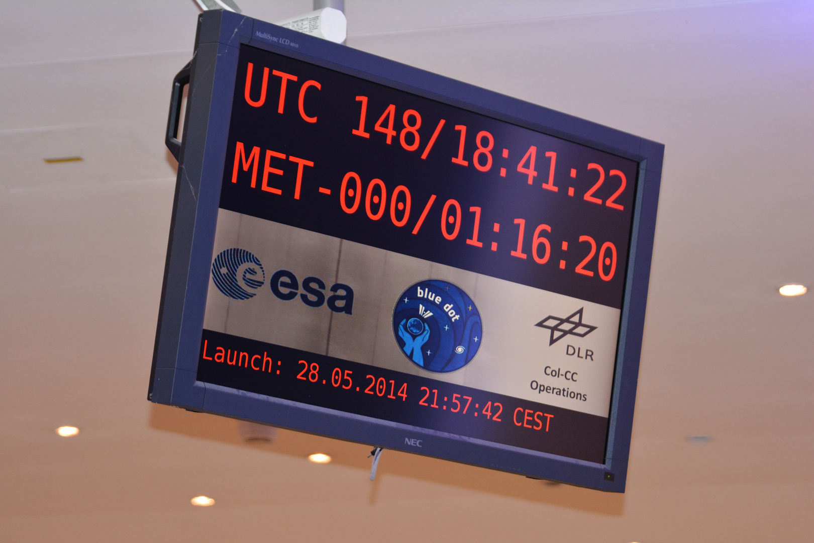 Countdown-Uhr ISS ESA