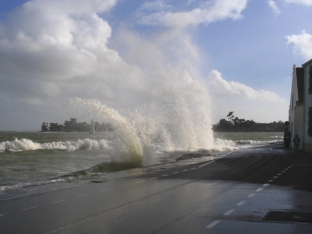 Coup de vent à l'Ile Tudy