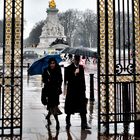 Couple at Buckingham Palace Portal