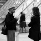 couple at Louvre.