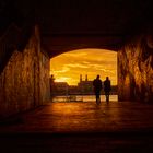 couple in a tunnel