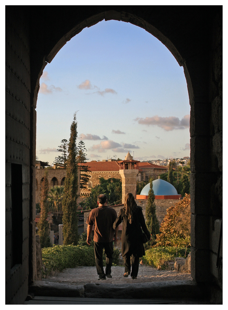 Couple in Biblos, Lebanon