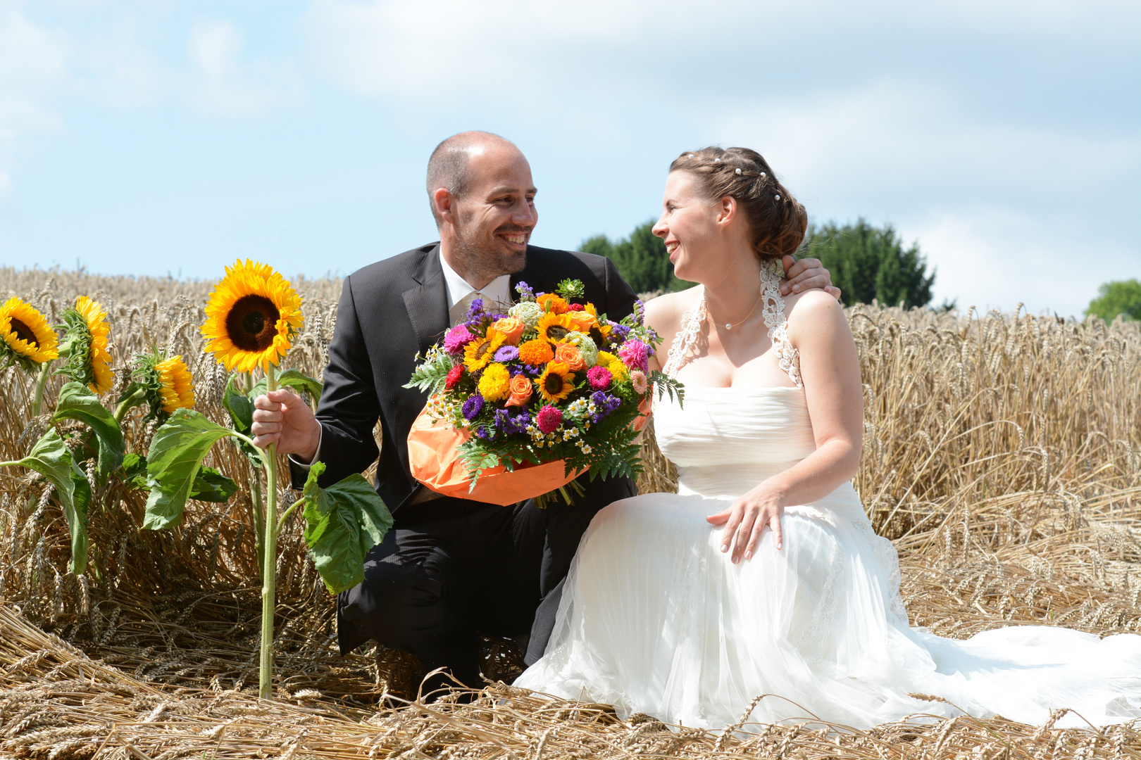 Couple in the field