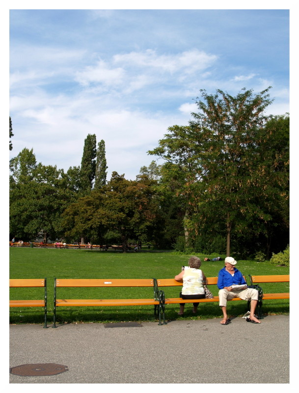 Couple in the Park (colour)