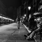 Couple in the streets of prague