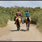 Couple on horses