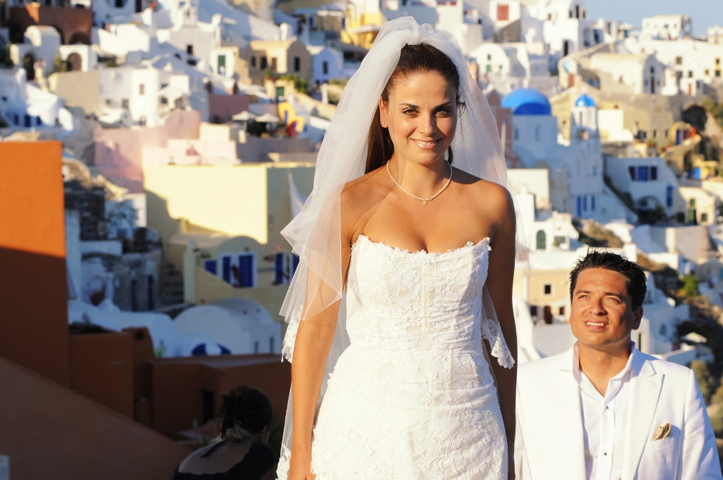 Couple on Santorini