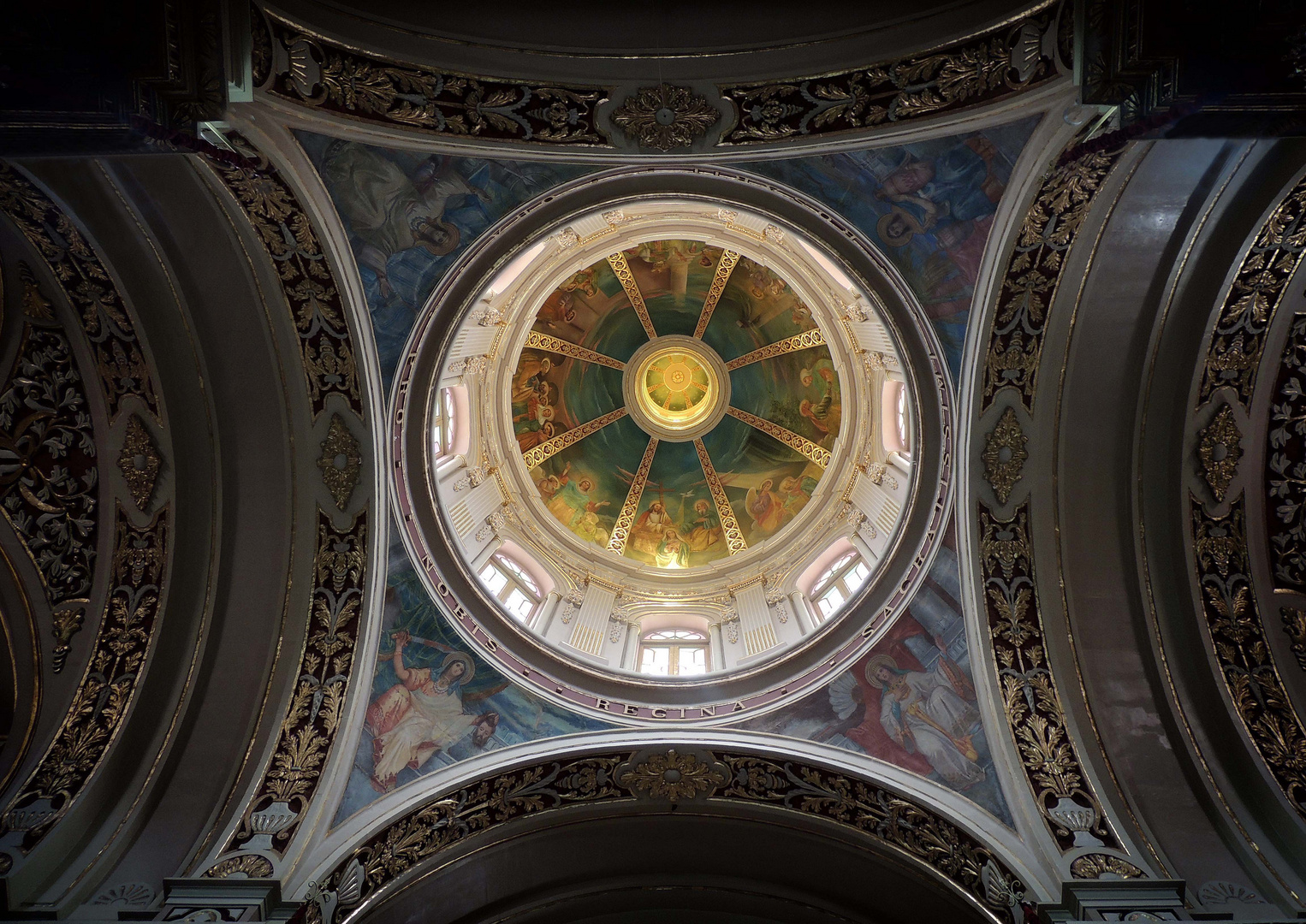 Coupole de l'église de Marsaxlokk Notre Dame de Pompéi