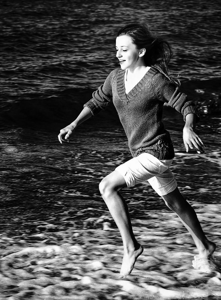 Coureur sur la plage