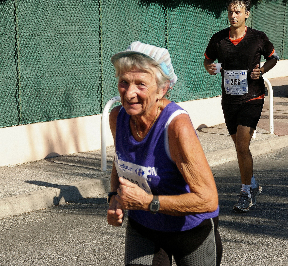 courir pour une fleur