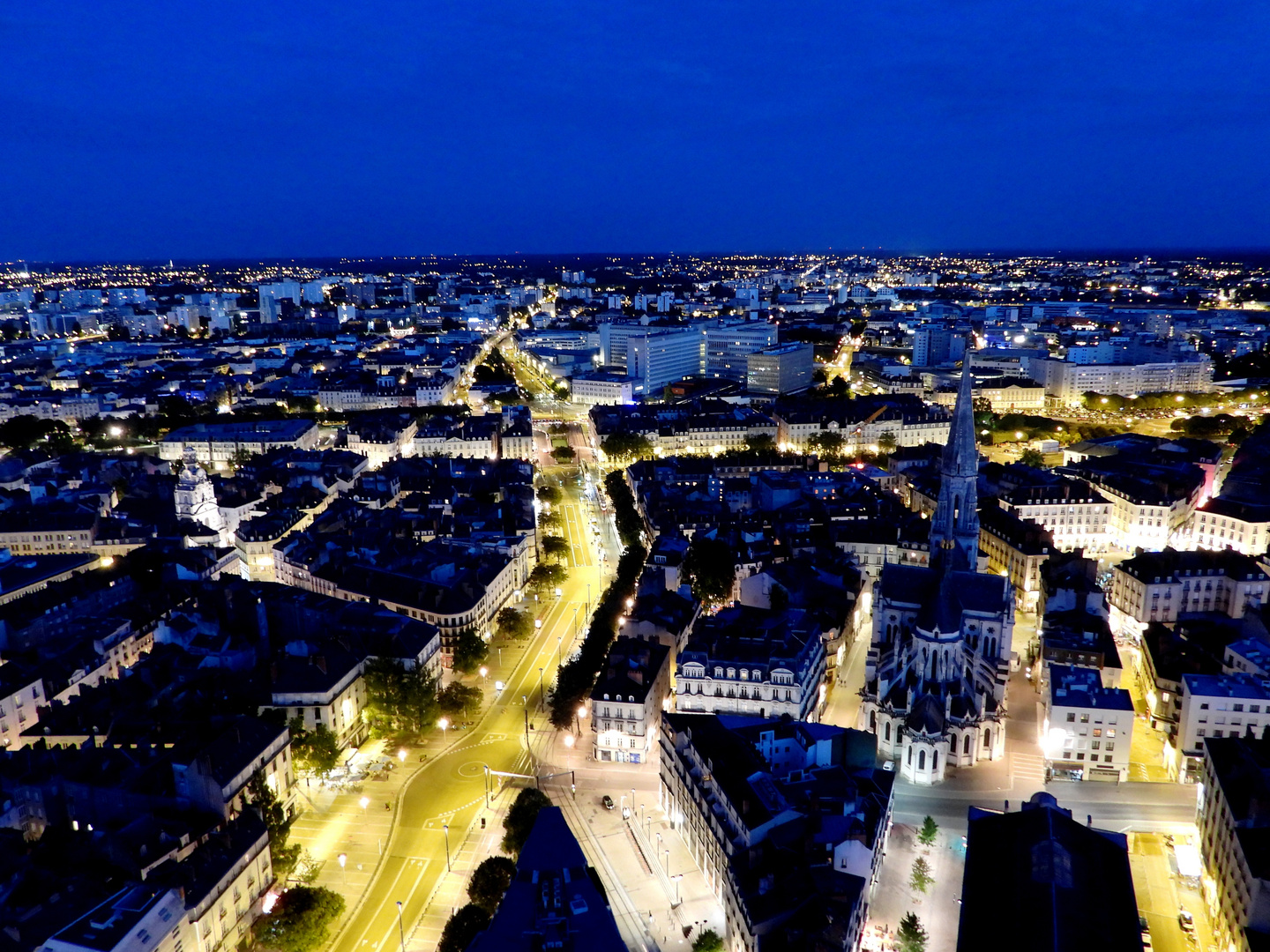 Cours des 50 otages, Eglise Saint-Nicolas, Nantes, France.