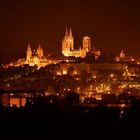 Coutances bei Nacht