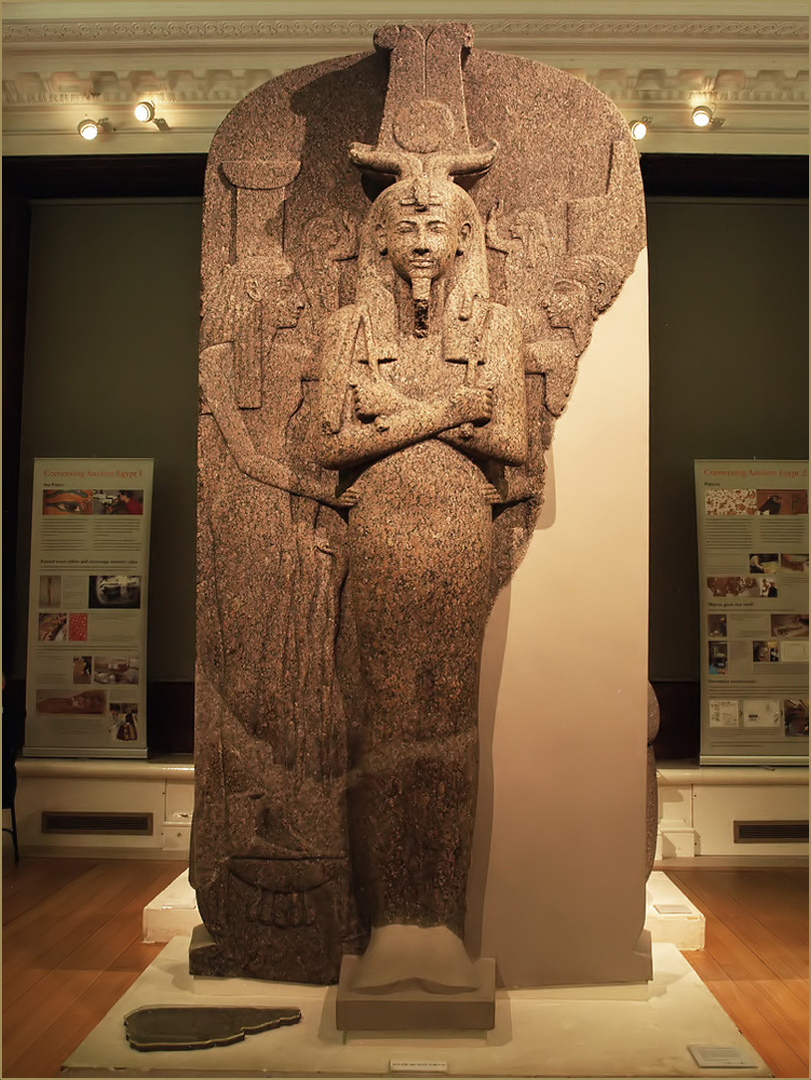 Couvercle de sarcophage en granit de Ramsés III  (1183-1152 av JC) --  Fitzwilliam Museum