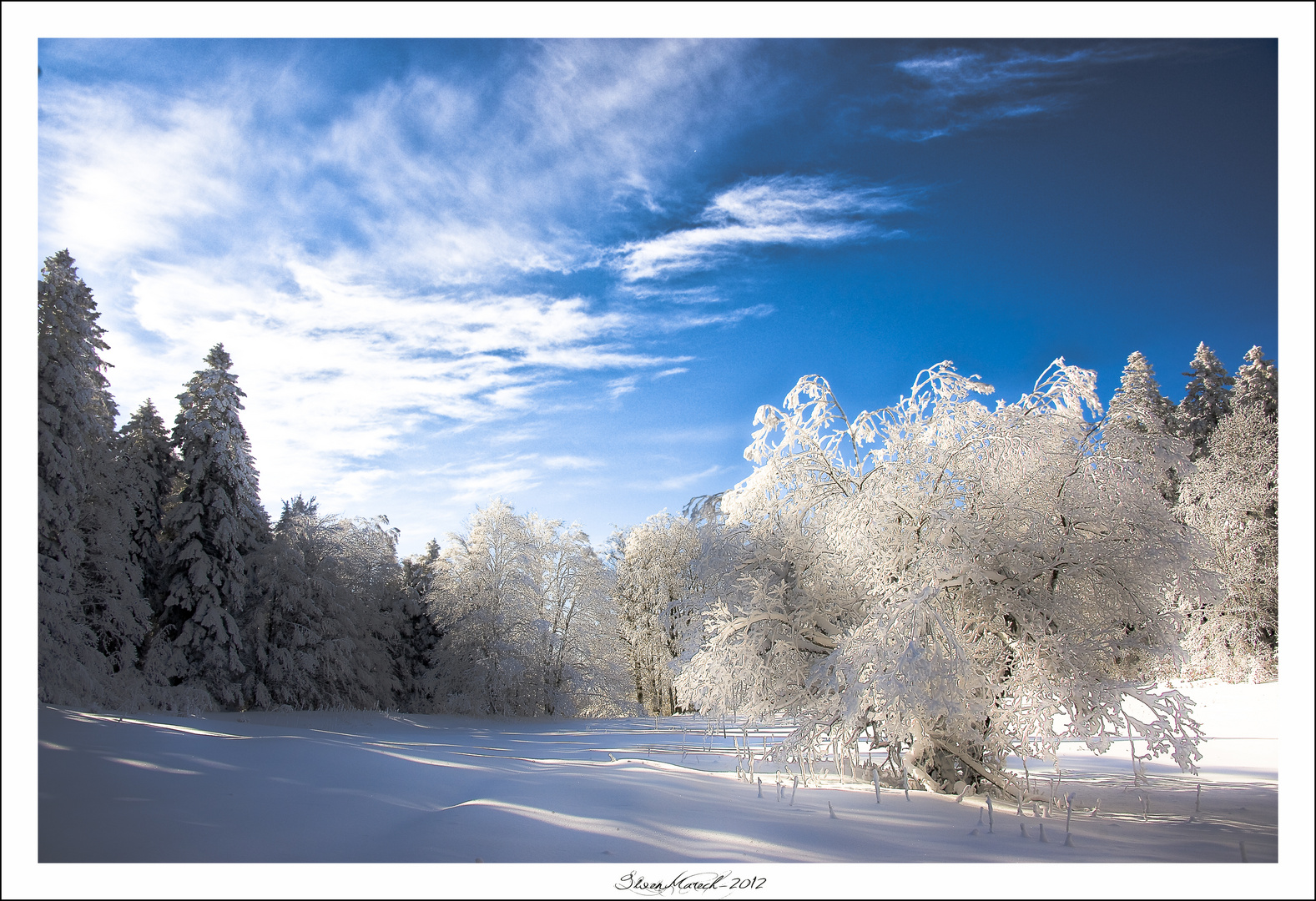 couvert de froid !