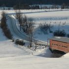 covered bridge in the Gatineau hills