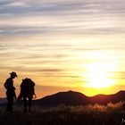 Cowboy im Sonnenuntergang