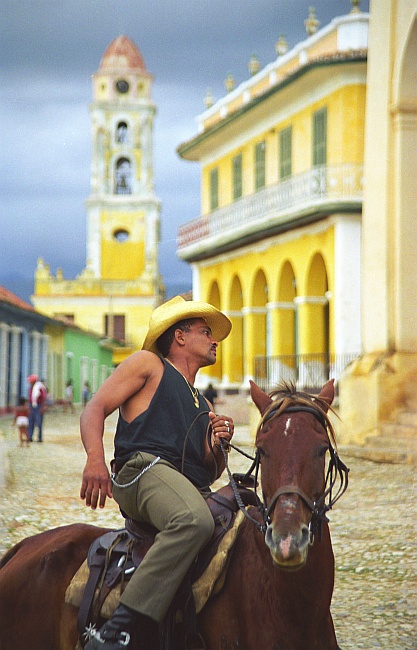 Cowboy in Trinidad (Cuba, Weltkulturerbe)