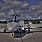 Cowboy (Uli) & Pferd (Cessna Citation Mustang C510)