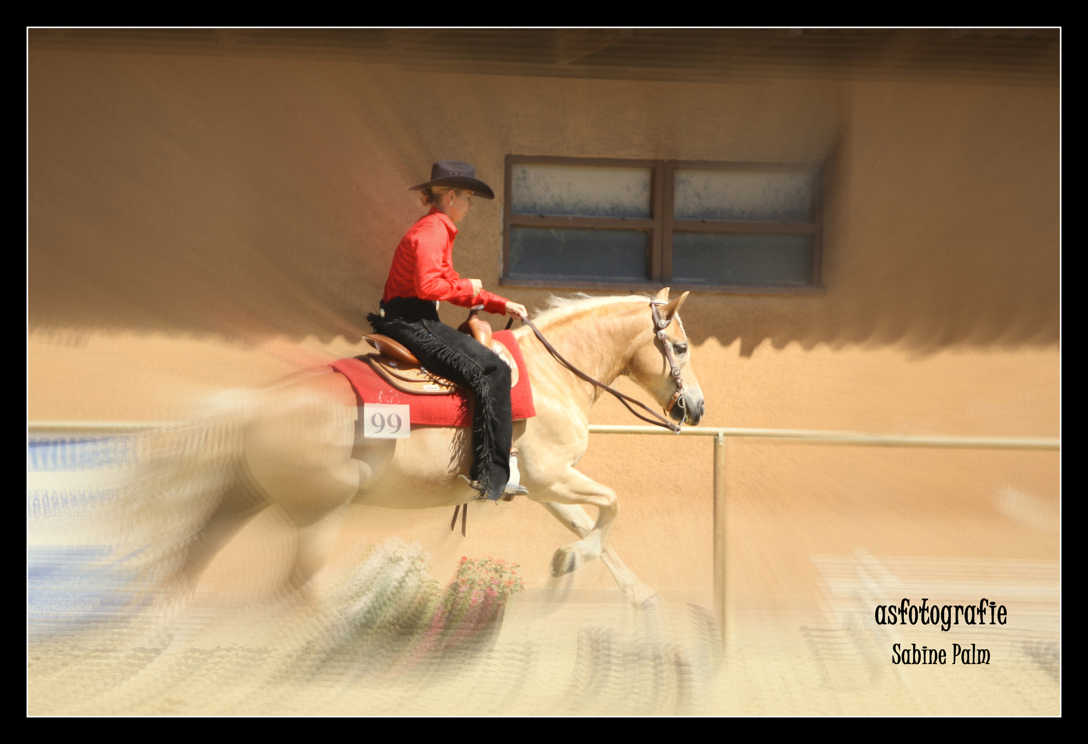 Cowgirl at work...