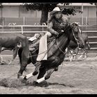 Cowgirl im Einsatz