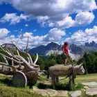 Cowgirl in den Alpen