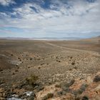 Coyote Summit, View down to Rachel NV