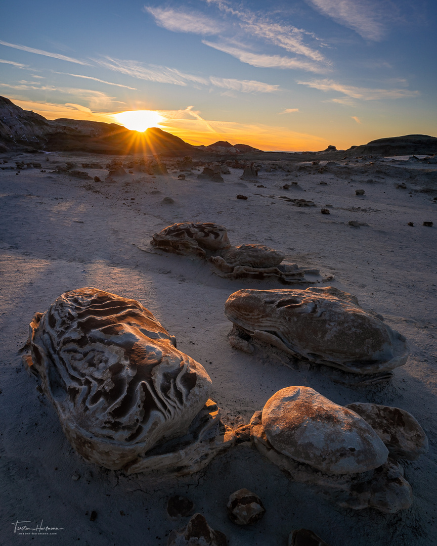 Cracked Eggs, Bisti Badlands (USA)