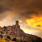 Craco, tramonto sulla città fantasma