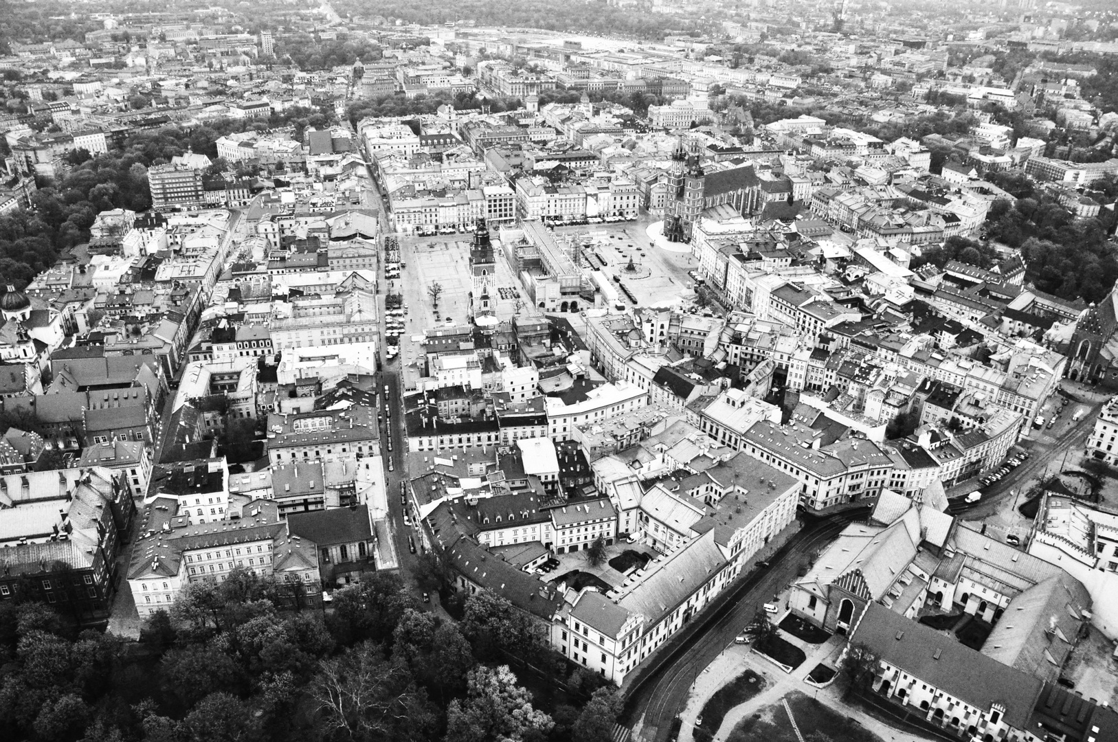 Cracow from the sky