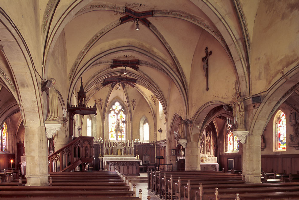 CRAINCOURT (Moselle), Église Saint-Martin, Inneres nach Osten