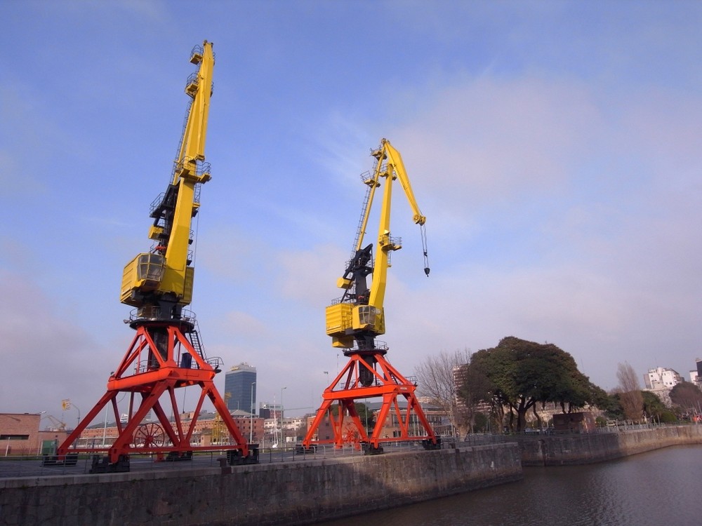 Cranes in Puerto Madero, Buenos Aires