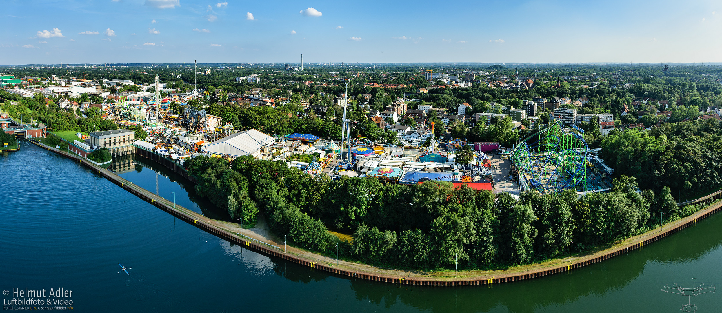 « Cranger Kirmes 2014 - Luftbildpanorama