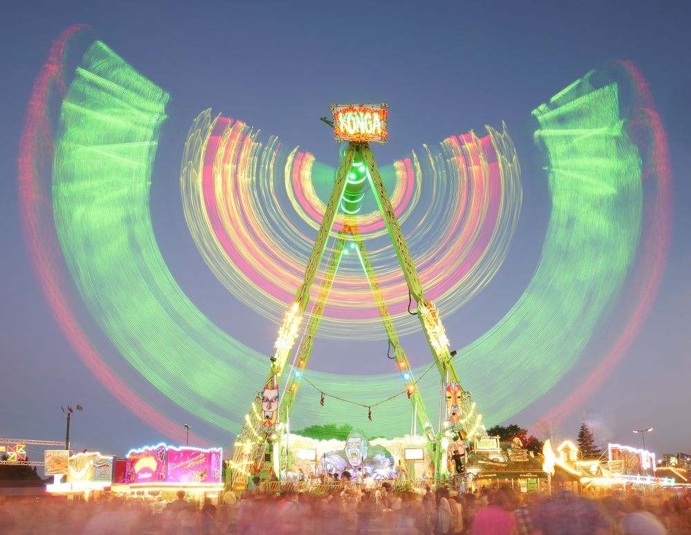 Cranger Kirmes Foto & Bild  langzeitbelichtung, kirmes, cranger kirmes 
