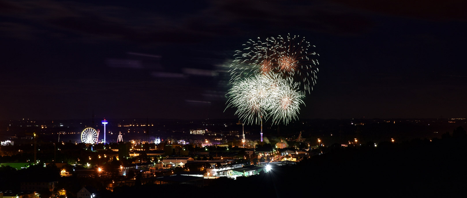 Cranger Kirmes Feuerwerk der Eröffnung 