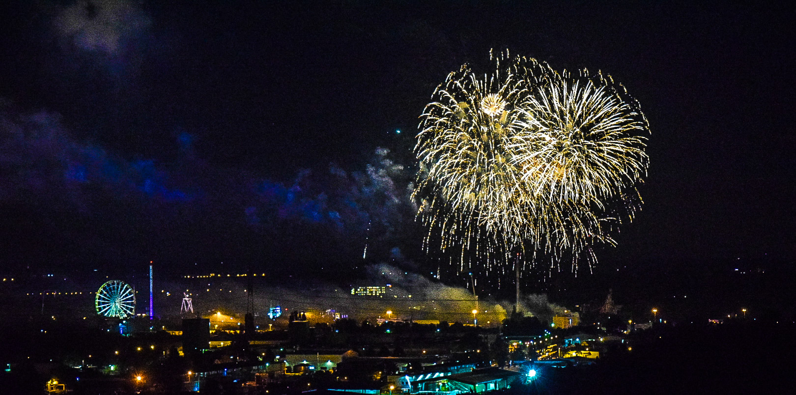 Cranger Kirmes Feuerwerk der Eröffnung 