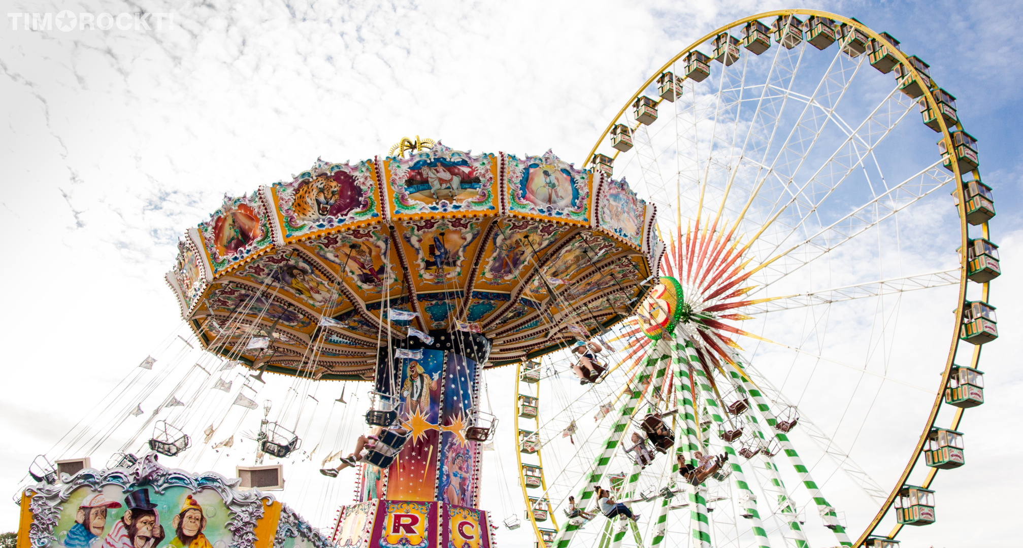 Cranger Kirmes - Riesenrad und Kettenkarussell No1