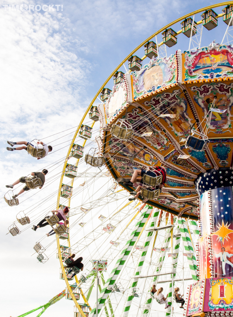 Cranger Kirmes - Riesenrad und Kettenkarussell No2