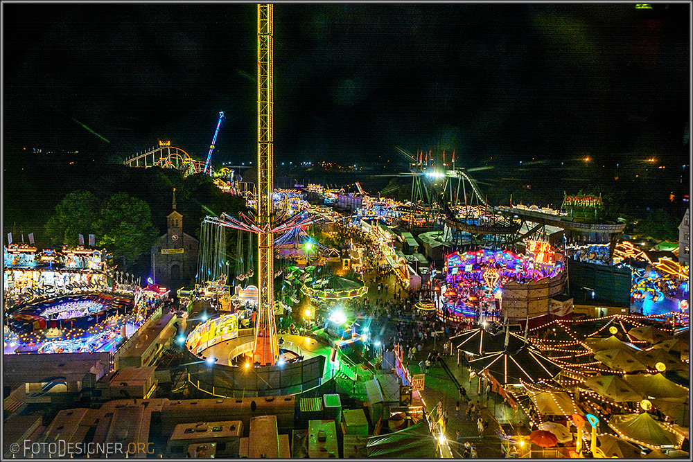 « Cranger Kirmes von oben @ night »