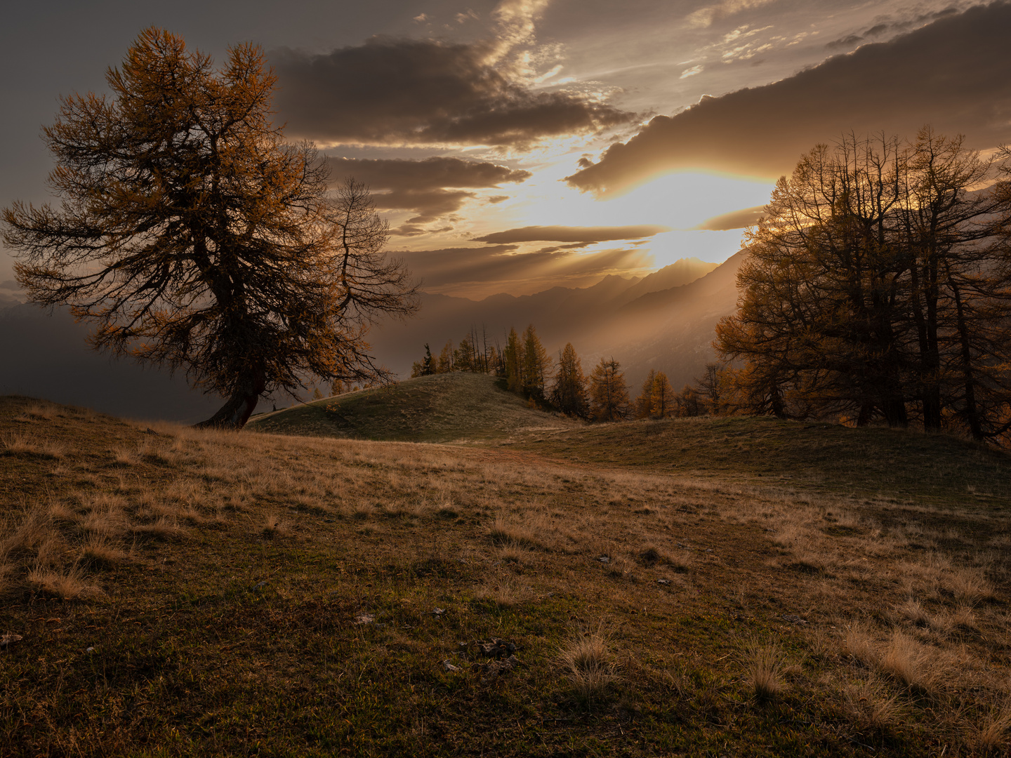 Crans Montana im Saharalicht