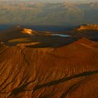 Crater Lake near Mt-Ngauruhoe in Sunset