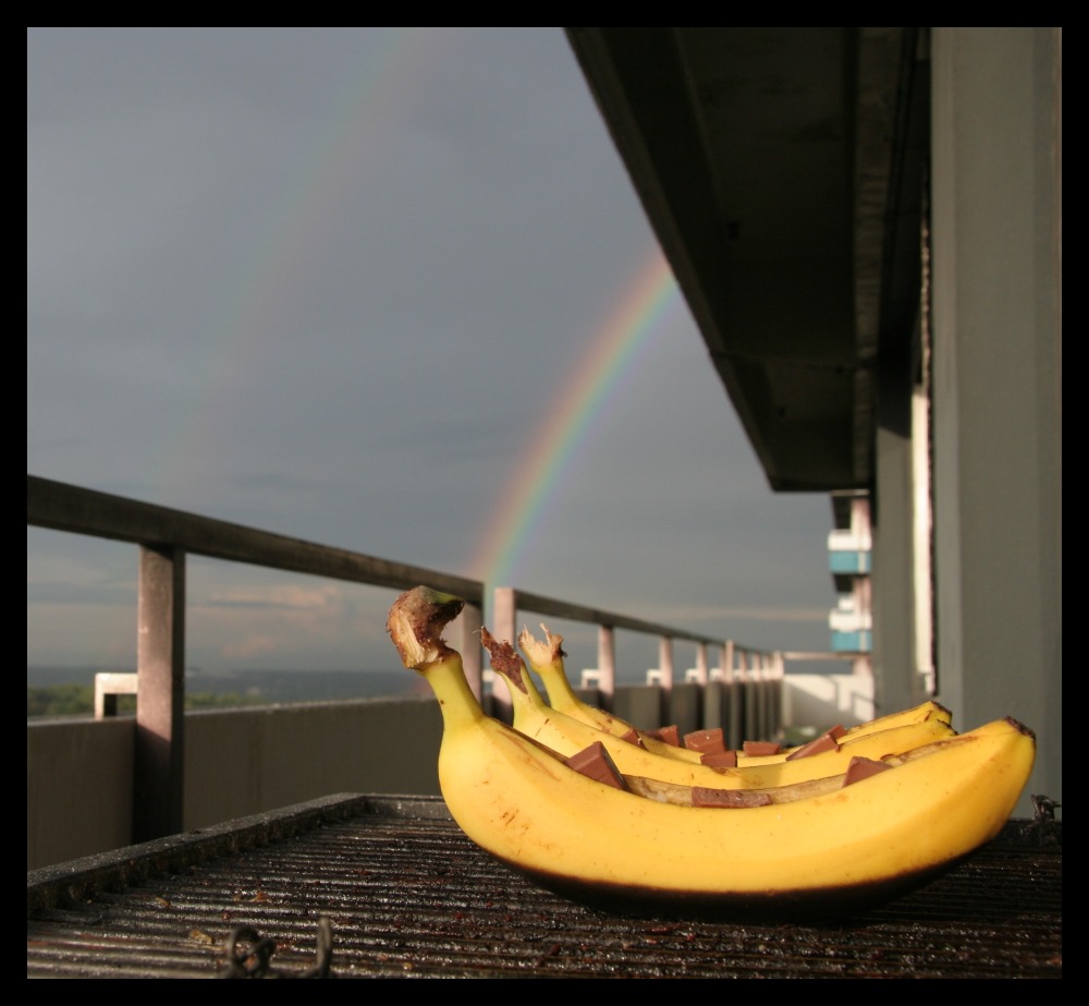 Crazy Banana with Rainbow