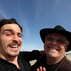 "Crazy Guys after Photo shooting of Trains ("Train Hunting") in the Desert..."