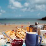 [Cream Tea on the beach]