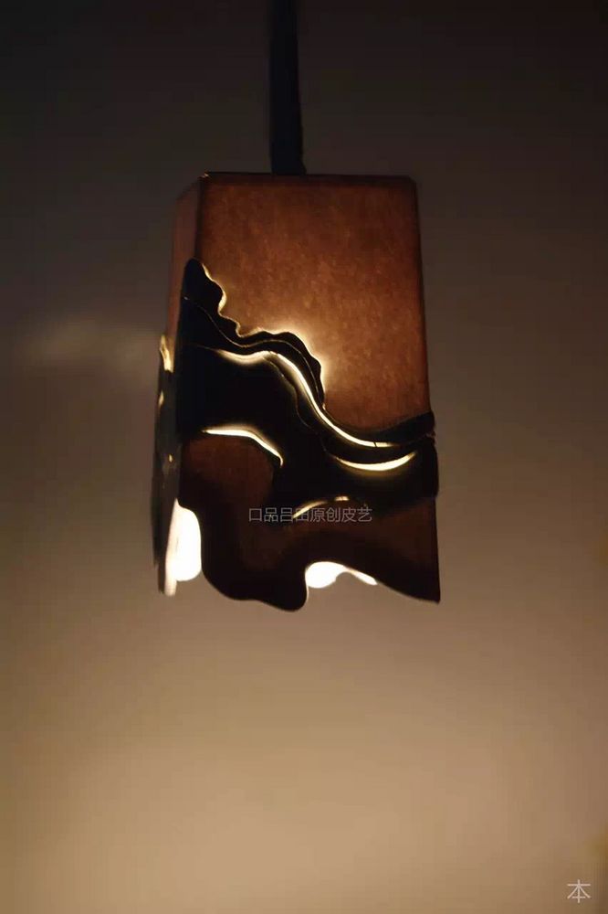 Creative leather lamps