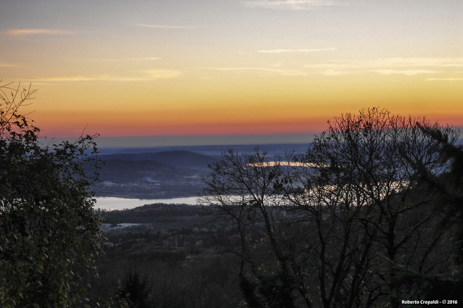 Crepuscolo dal Sacro Monte di Varese