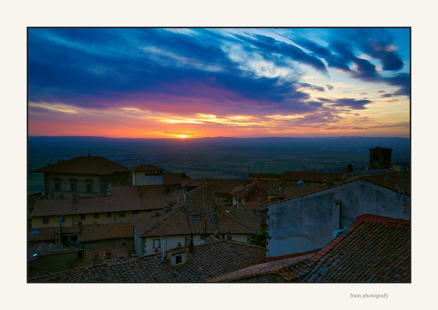 Crepuscolo in Val di Chiana