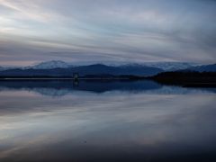 Crepuscolo sul lago di Varese