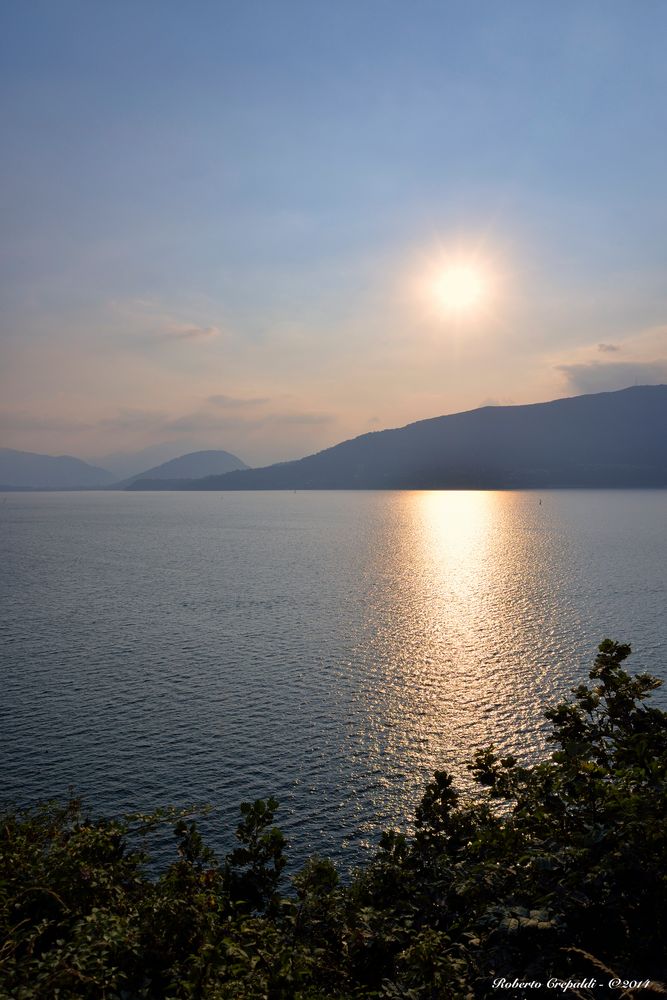 Crepuscolo sul mio lago