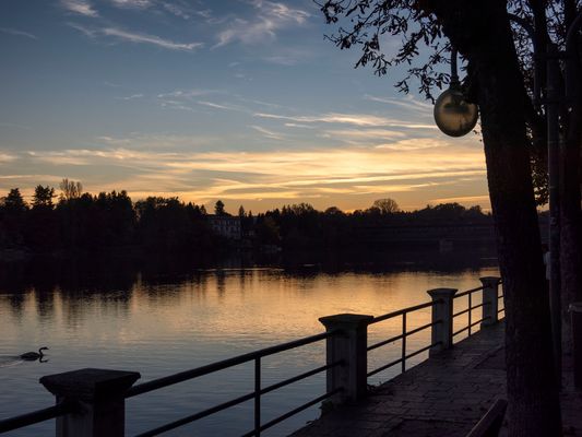 Crepuscolo sul Ticino
