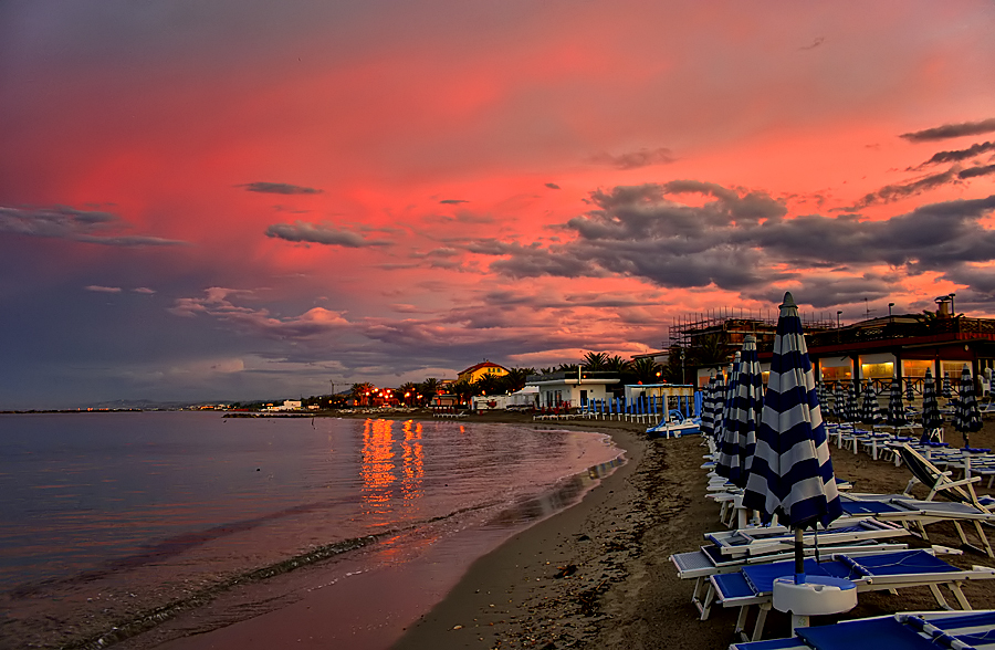 Crepuscolo sulla spiaggia